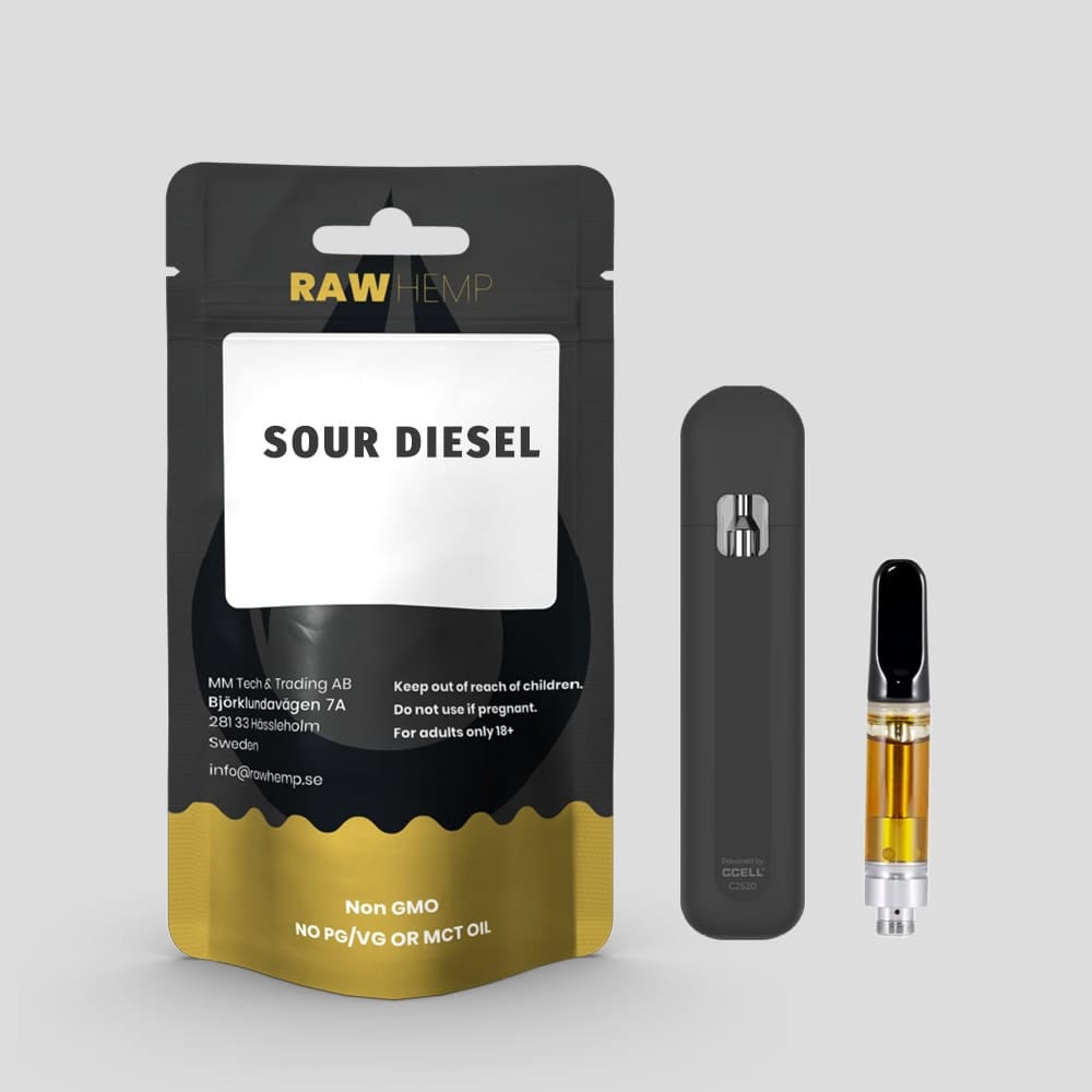 CBD Vape engångs - Sour Diesel 1 ml